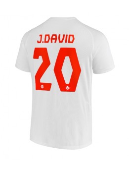 Kanada Jonathan David #20 Auswärtstrikot WM 2022 Kurzarm